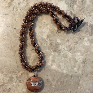 Beaded necklace handcrafted. NWOT
